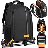 TARION Camera Backpack Waterproof Camera Bag Large Capacity Camera Case Photography Backpack with 15in Laptop Compartment Rai
