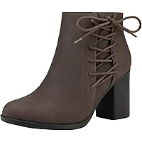 TOETOS Women's Chicago Chunky Heel Ankle Booties