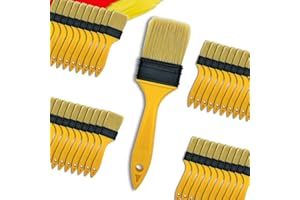 PANCLUB Paint Brushes for Walls I Chip Brush Set 2 inch 40 Pack I S.Chip Brush Never Lose Bristles I 100% Plastic I for Paint, Glues, Stains and Single Material