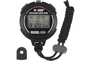 Digital Stopwatch for Sports Track and Field Coaches 1/1000 Second Accurate Timing w/Countdown Timer 100 Memories Recall Metr