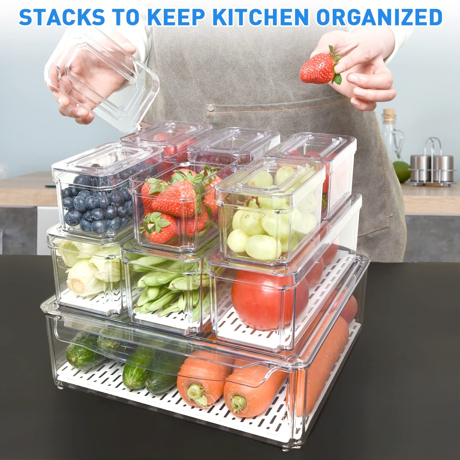 Fridge Organizer 10 Pack