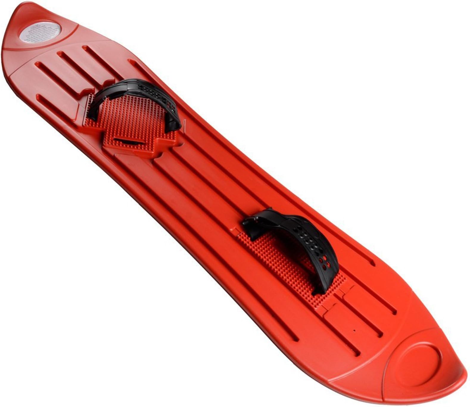 AMOS Durable Plastic Snowboard with Adjustable Binding Straps 103cm