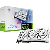 MSI Gaming RTX 5060 8G Gaming Trio OC White Graphics Card (8GB GDDR7,TBA-bit, Extreme Performance: 2640 MHz, DisplayPort x3 2