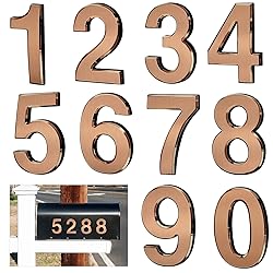 Ranslen 10 Pieces 2.76 Inch High House Numbers