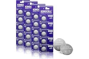 KINGCELL CR2032 3V Lithium Batteries 20 Pack, Lithium Coin Battery, CR2032 Button Coin Cell Compatible with Apple AirTag, Key Fob, and Other Devices