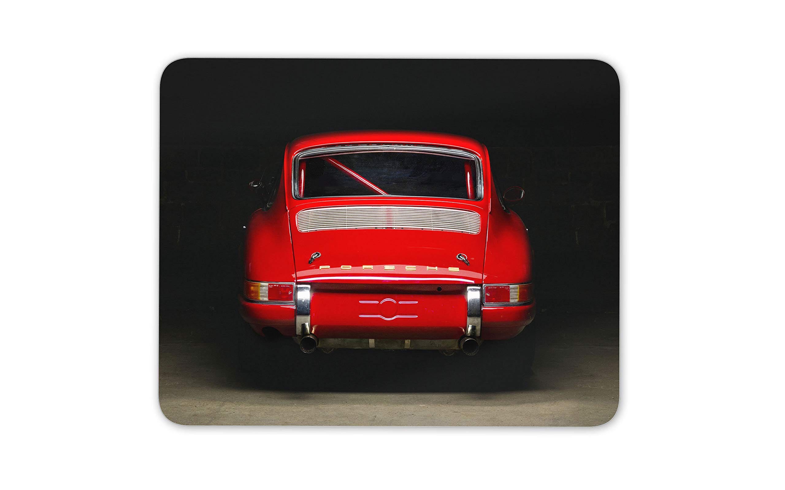 Destination Vinyl Ltd Red Vintage Car Mouse Mat Pad - Men's Racing Computer #12564