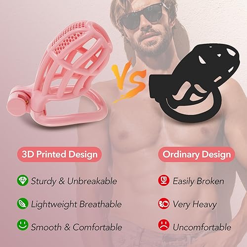 Male Chastity Device Cock Cage - UTIMI Large Plastic Chastity Cage for Man  Penis Exercise 3D Printed