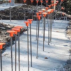 Palmer Safety Premium REBAR CAPS - 100pcs Rebar