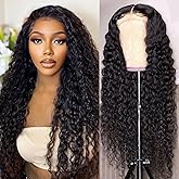 Jasperel Deep Wave Lace Front Wig Human Hair 22 Inch Hd Transparent Lace Closure Wigs for Black Women Wet and Wavy Glueless W