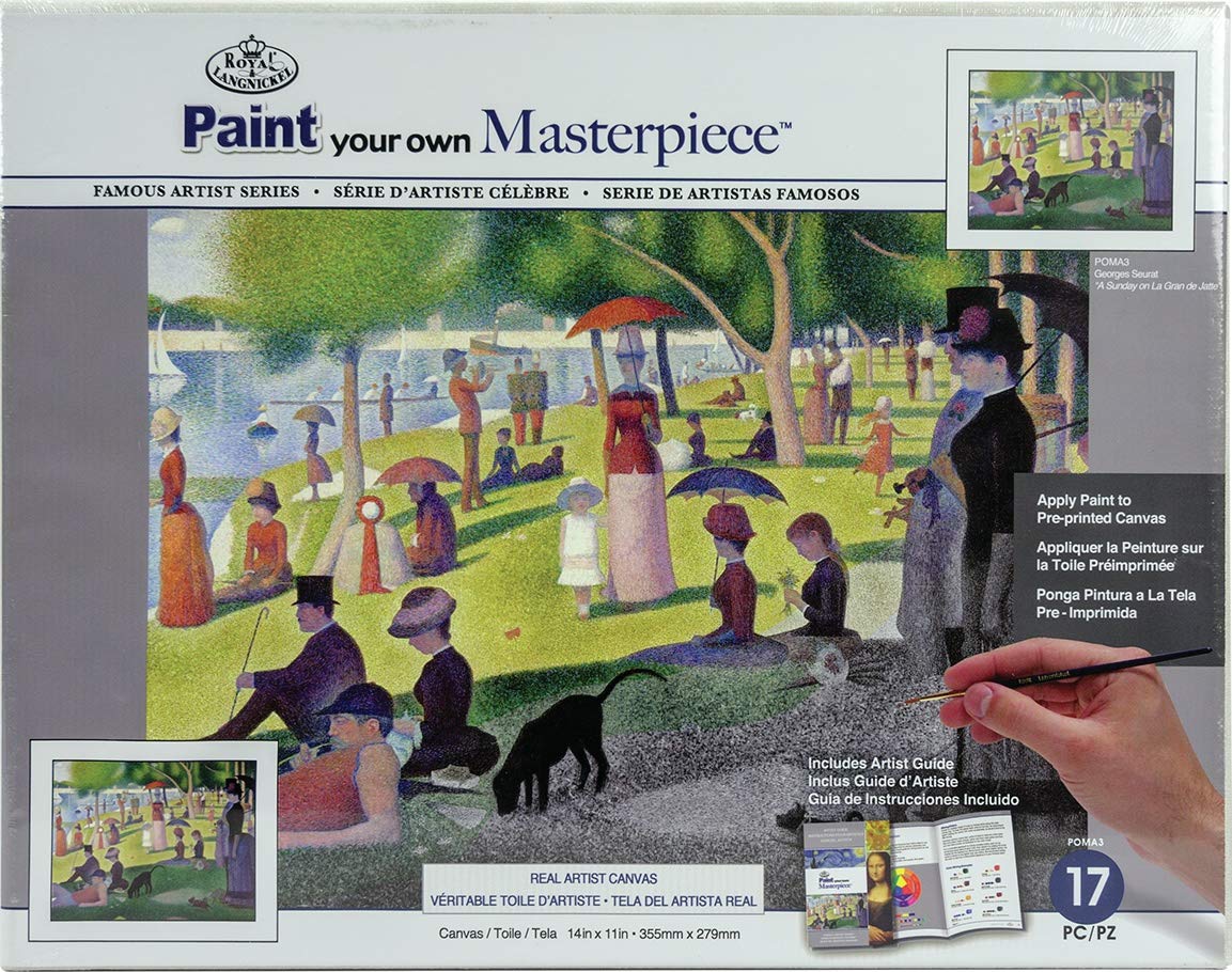 ROYAL BRUSH MANUFACTURING Masterpiece PBN KIT, Sunday On La Gran de Jatte, One Size