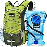 NONSAR Hydration Backpack, Hiking Backpack with 3L Water Bladder, Lightweight Insulation Hydration Pack, Water Backpack for Hiking, Cycling, Running, Festival, Camping for Men Women