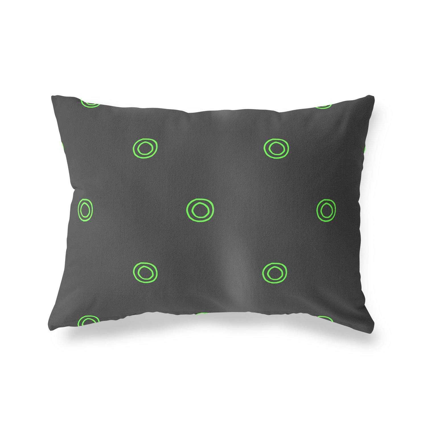 BonaMaison Decorative Cushion Cover, Neon Green Fume Throw Pillow Covers, Home Decorative Pillowcases for Livingroom, Sofa, Bedroom, Size: 45X60 Cm - Designed and Manufactured in Turkey