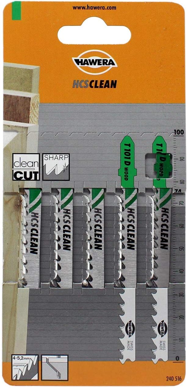 Hawera Jigsaw Blade Hcs-Clean - for Wood - T101D