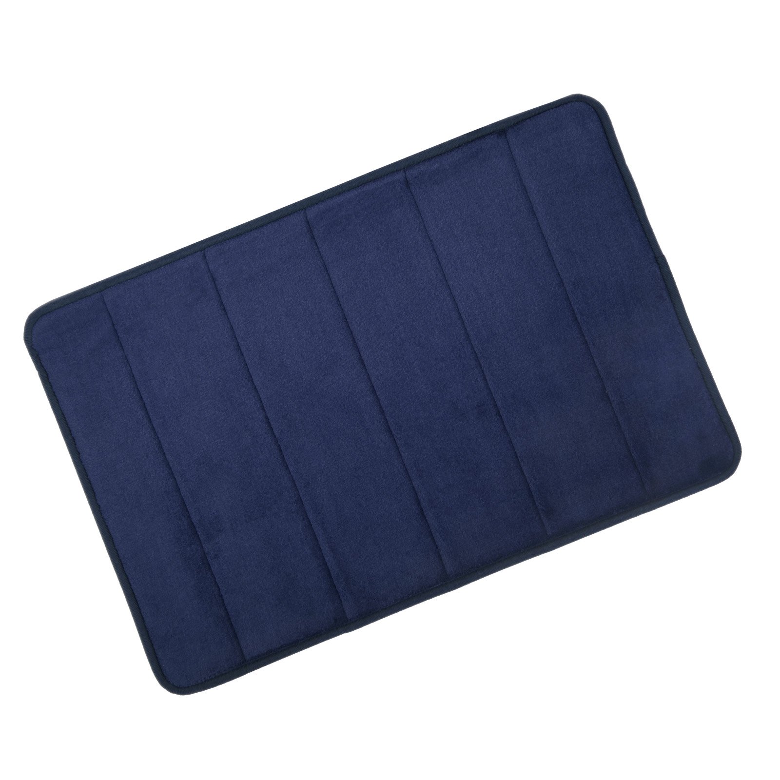 Microfibre Memory Foam Bathroom Bath Mat With Non Slip Back 50x80cm (Navy)