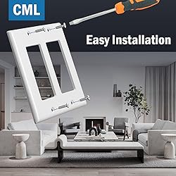 CML 2-Gang Decorator Wall Plates, 20 Pack