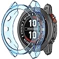 MYSNBKN Protector Cases Compatible with Garmin Fenix 7X/Epix Pro 51MM Case Cover Soft TPU Bumper Rugged Shock Proof Protective Shell for Garmin Fenix 7X Pro Watch Case