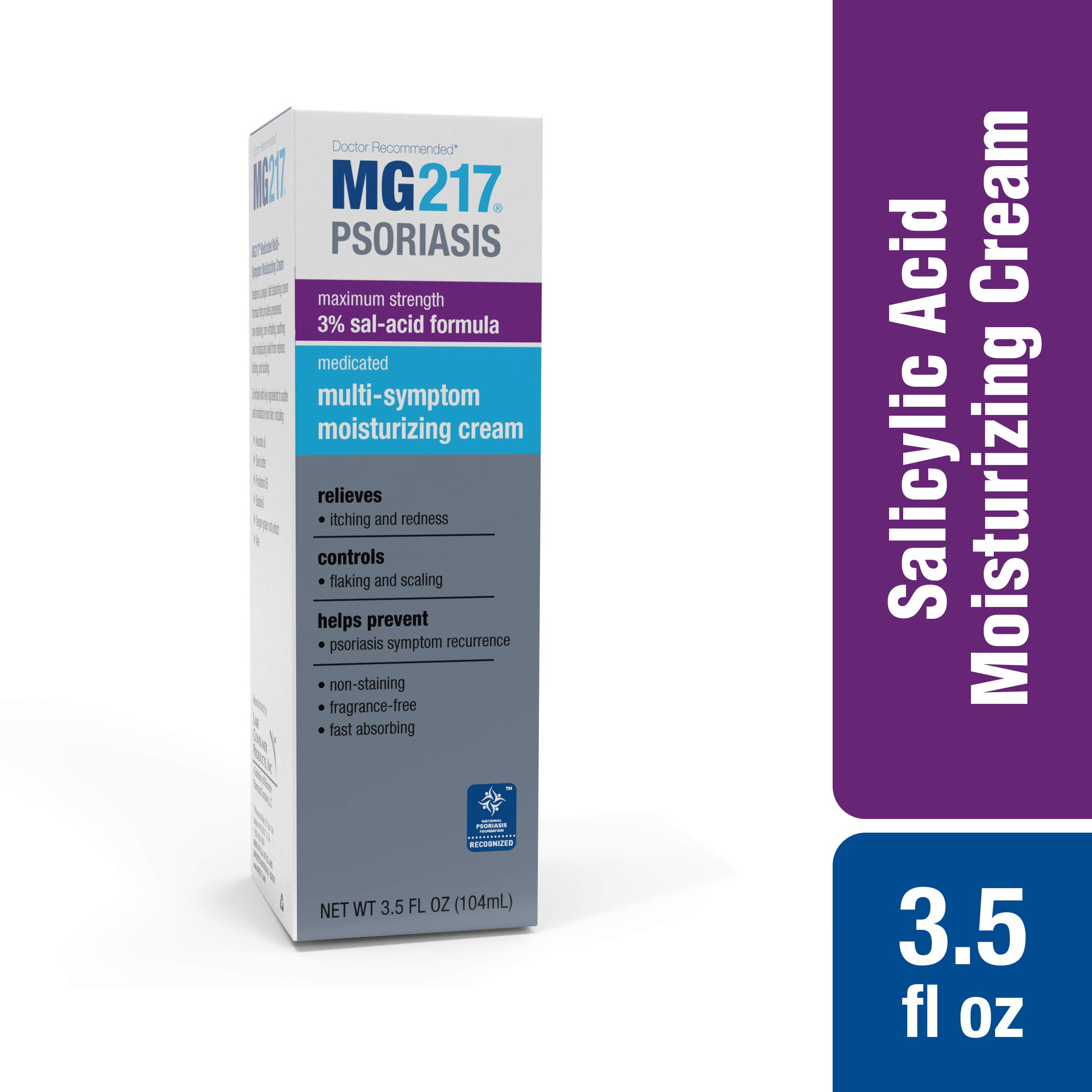 MG217 Psoriasis Medicated Multi Symptom Relief Moisturizing Cream with