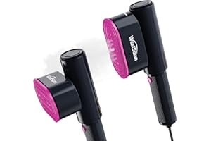 Westswan Portable Black Travel Steamer For Clothes Portable Garment Steamer with a Rotatable Ironing Surface, Capable of Both Wet Steam and Dry Ironing, Ideal for Home and Travel Use