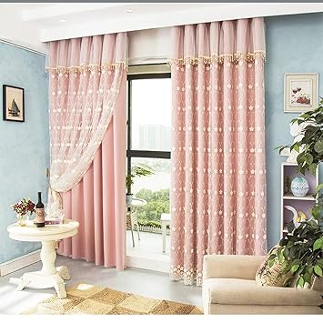 Amazon Com Glq Princess Pink Custom Curtains Korean Fresh