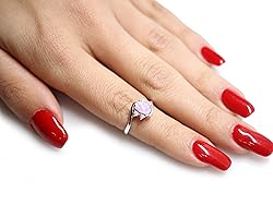 CloseoutWarehouse Oval Pink Simulated Opal Swirl