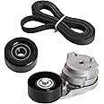 90K-38178A Drive Belt Tensioner Pulley Kit Fit for Chevy Colorado Fit for GMC Canyon 2004-2012, Fit for Hummer H3 2006-2010, Fit for Isuzu i-280/i-350 2006, Fit for Isuzu i-290/i-370 2007-2008