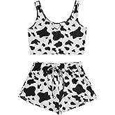 Avanova Womens Cute 2 Piece Tank Top Shorts Pajama Sets Sleepwear Loungewear