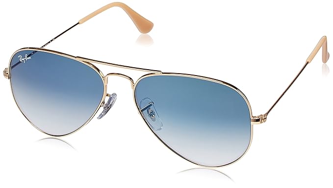 ray ban gradient blue aviator sunglasses