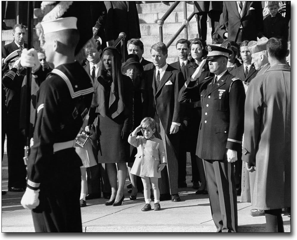 Amazon Com Jfk Junior Salute John F Kennedy Funeral 8x10 Silver