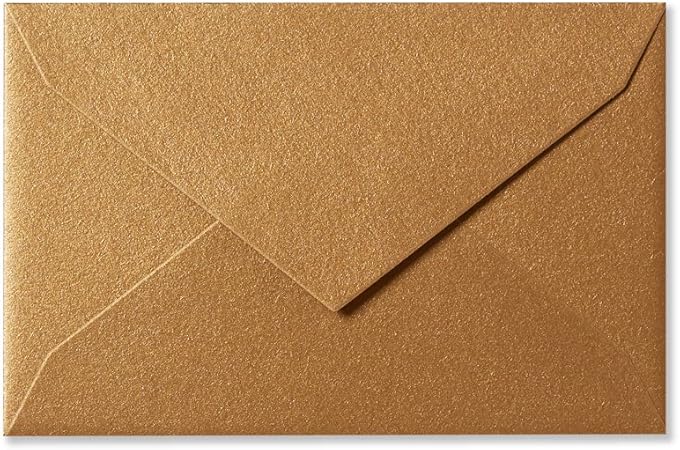 Amazon G C Press ミニメッセージカード用封筒 アンティークゴールド 62 X 96 Mm 5枚入 メッセージカード シンプル お礼 多目的 お祝い 挨拶状封筒 文房具 オフィス用品