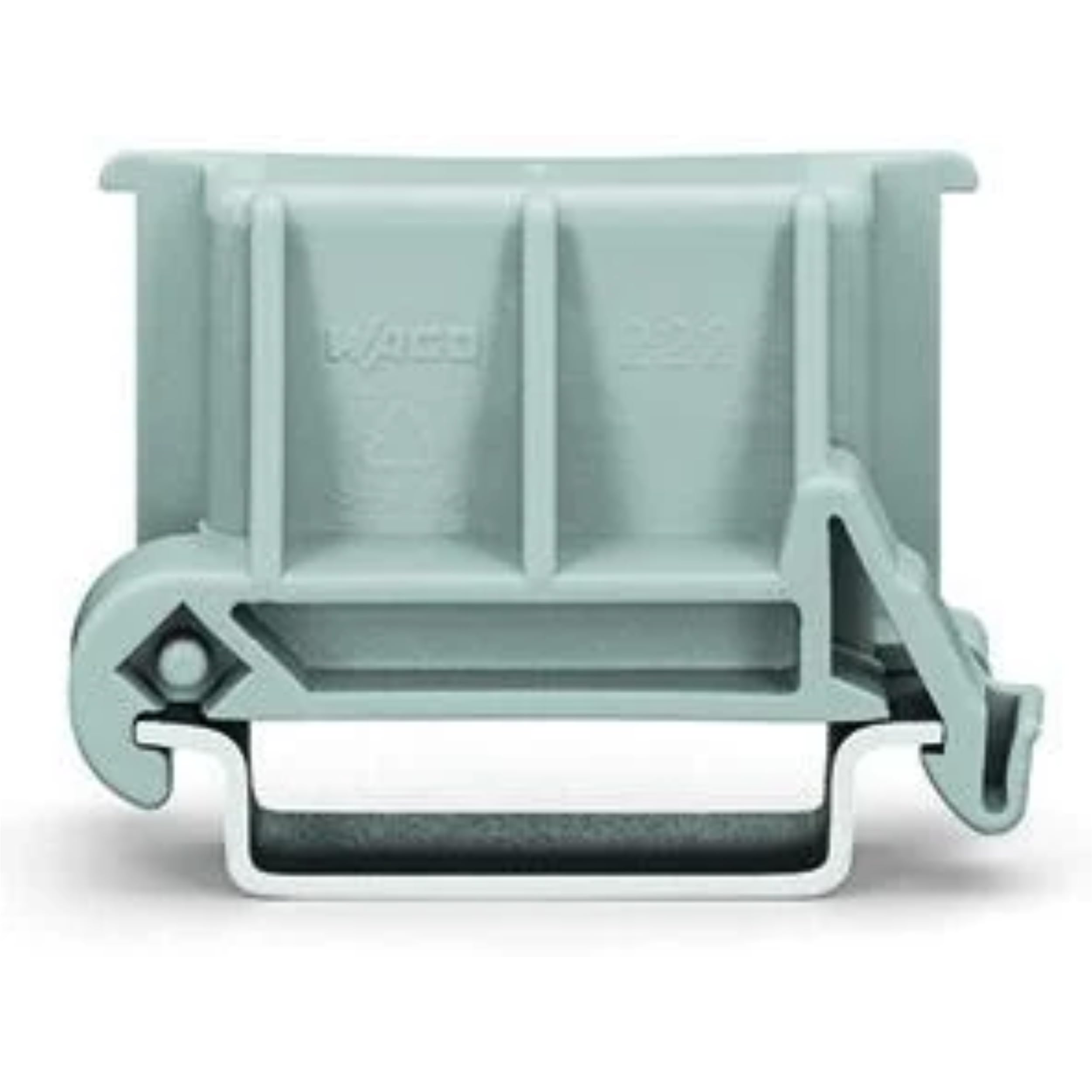 WAGO Angled DIN-rail adapter; in combination with mounting carrier; 221-500 or 222-500; for DIN-35 rail mounting; gray, 222-510 (10 pcs)