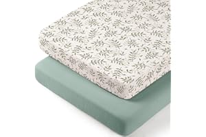 lulumoon Muslin Bassinet Sheets Baby: Cotton Bassinet Sheets Fitted for Boys and Girls - for Oval Rectangle or Hourglass Matt