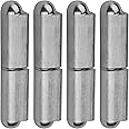 MOUNTAIN_ARK 4 Pack 4" x 3/4" Weld On Bullet Hinges, Heavy Duty Weldable Barrel Hinges for Trailer Ramp Gate, 304 Stainless Steel