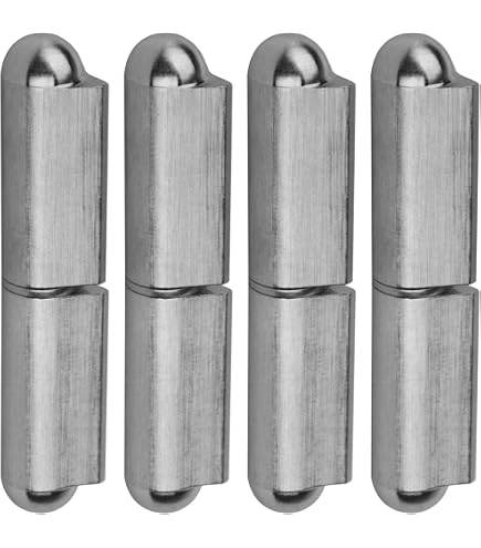 SHEUTSAN 2 Pack 7 Inch Heavy Duty Barrel Gate Hinge, Weld On Barrel