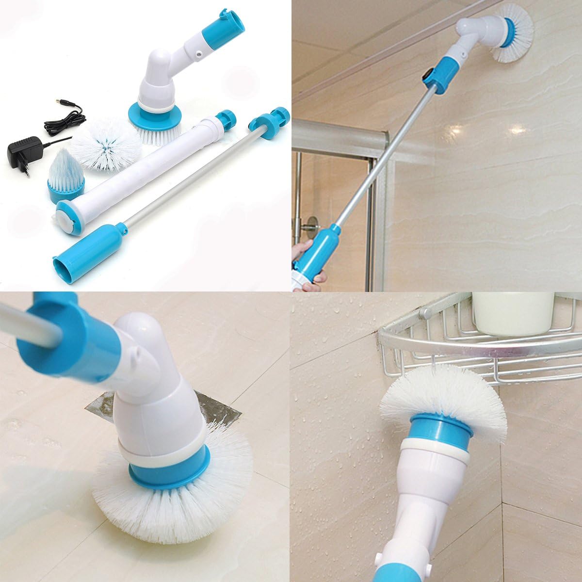 Brush Mop Scrubber Bathtub Tiles Rechargeable Home Handheld Floor Cleaner Brush Cordless