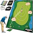 Full Swing Sports - Chip Off Challenge Chip and Stick Game - Battle Royale Golf Game with 6'x4' Premium Golf Chipping Mat, Sticky Golf Pro, Golf Games for Adults Indoors