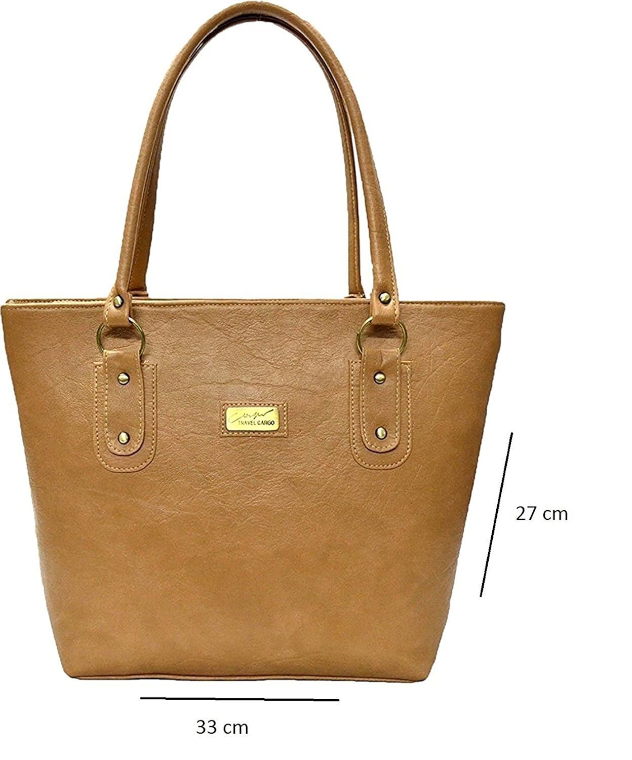 mermaid women's stylish handbag combo (tan and beige)