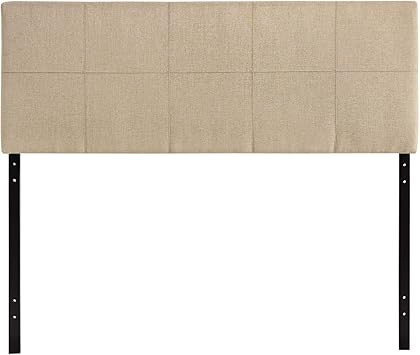 Amazon Com Modway Oliver Linen Fabric Upholstered Queen Headboard In Beige
