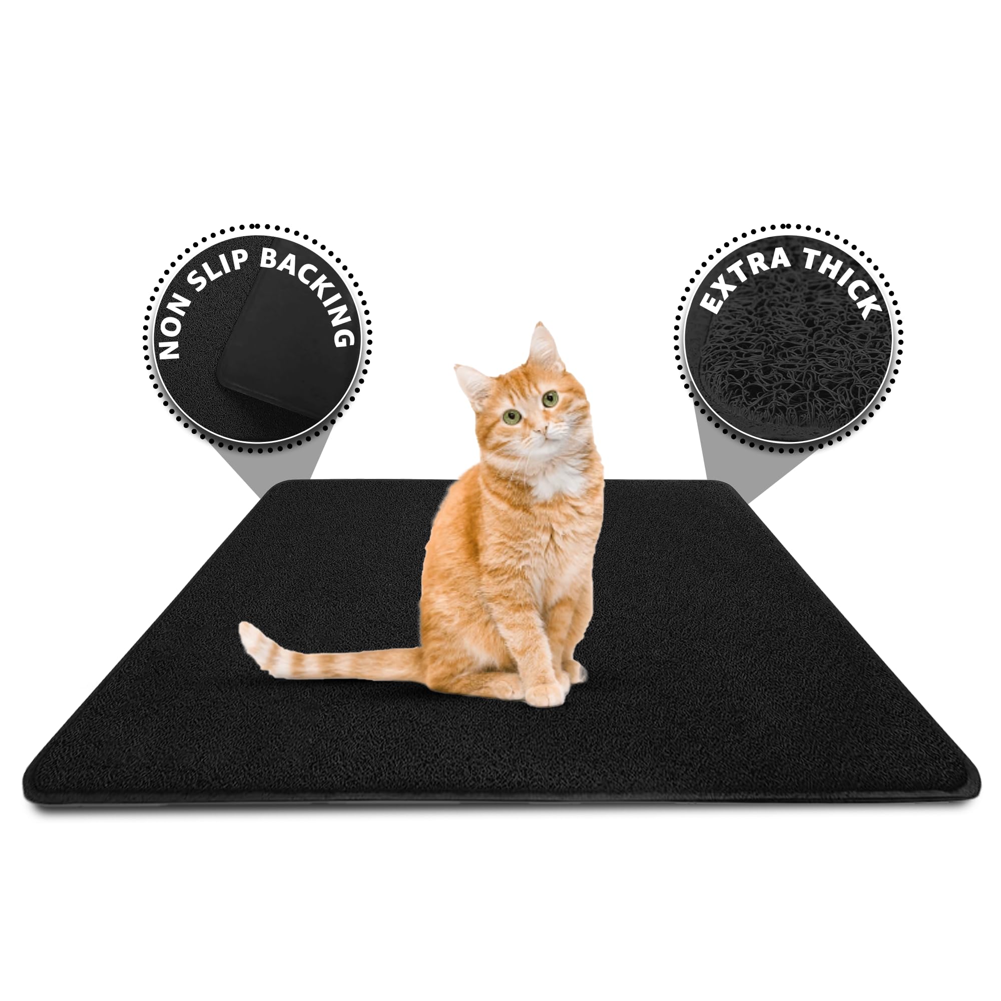Smiling Paws Pets - Extra Large Cat Litter Mat
