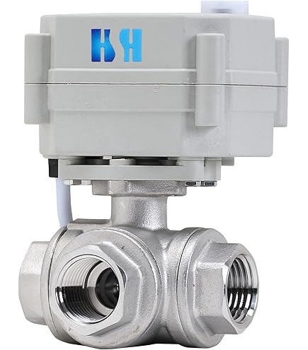 mc.hsh♡ HSH-Flo 3/8 inch 12VDC 24VAC/DC 3 Way L Port Stainless Steel