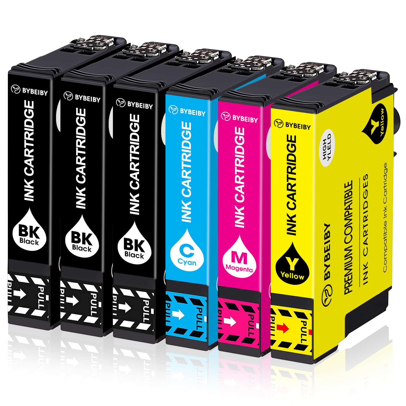 BYBEIBY Compatible for 603XL Ink Cartridge Multipack, for Expression Home XP-2100 XP-2150 XP-3100 XP-3105 XP-3150 XP-4100 XP-4150 Workforce WF-2810 WF-2830 WF-2830 WF-2850