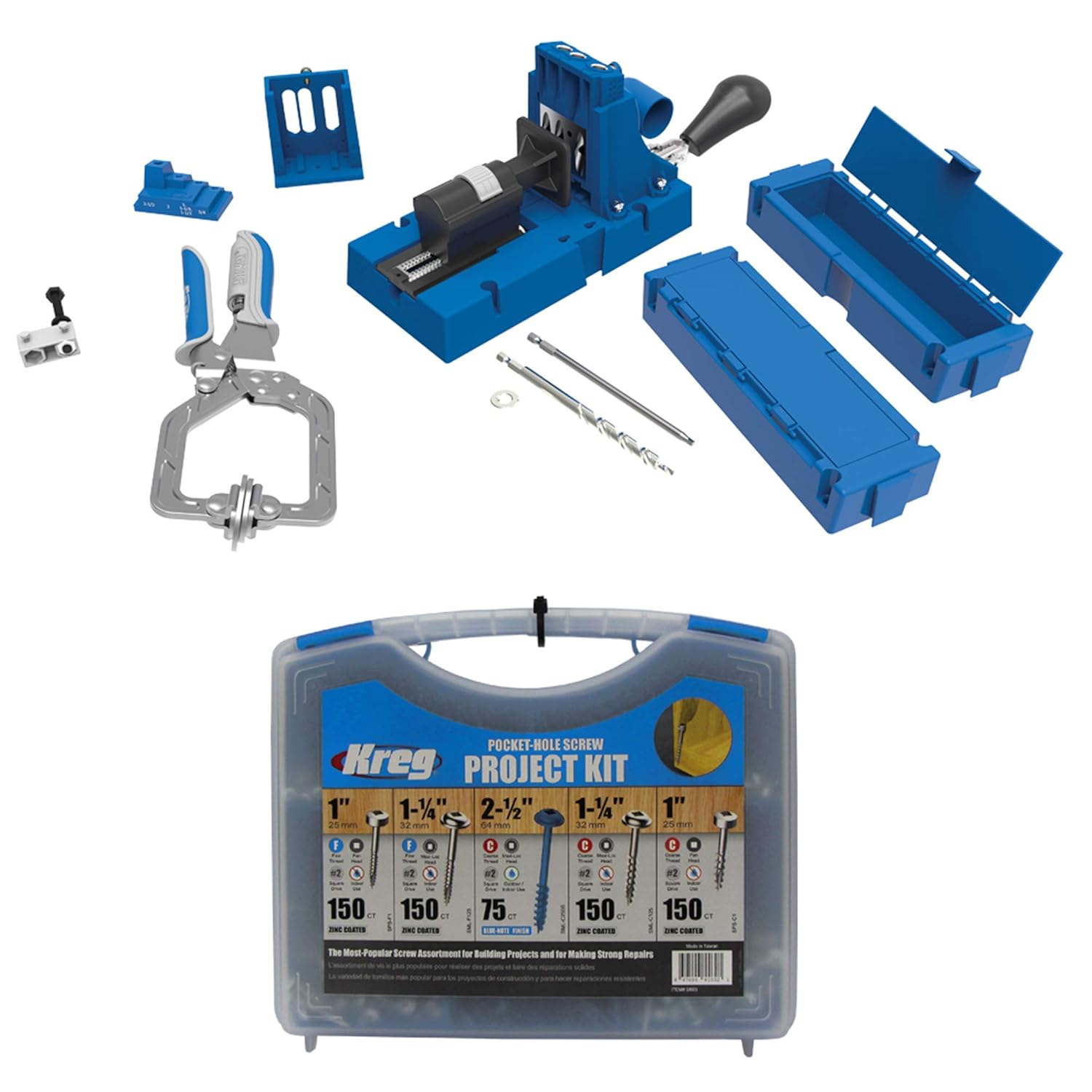 Kreg Jig K5 Master System With Pocket Hole Screw Kit 5 Sizes