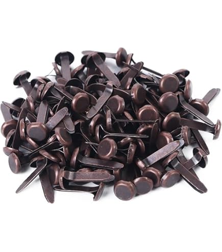 Lot De 100 Mini Trombones Vintage Bronze - Fournitures De Bureau - Boîte De Rangement Inclus