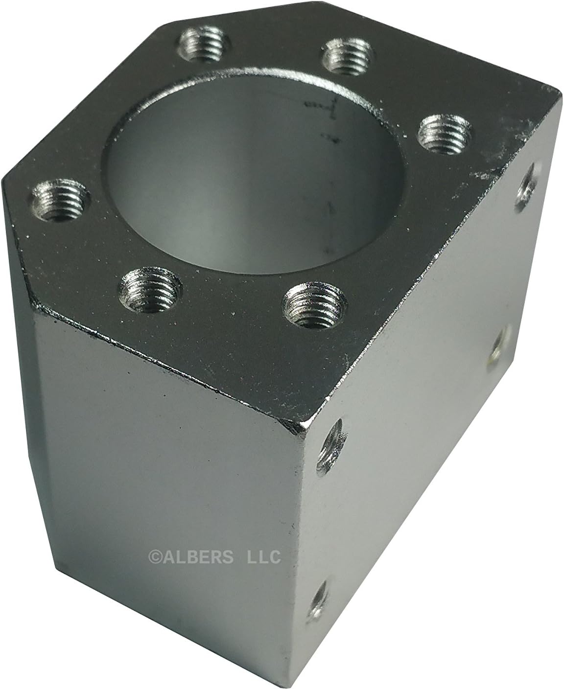 [initeq] Ballnut Housing for Ballscrew SFU 1605 1610 1604 16mm Screw 28mm Opening for Ball Nut M5 Threads