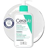 CeraVe FOAMING Face Cleanser, Gentle Face Wash with Hyaluronic Acid, Niacinamide, Ceramides. Makeup Remover for oily skin, wo