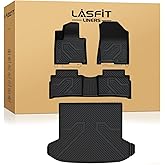 LASFIT Floor Mats & Cargo Mat for Kia Sportage PHEV 2025 2024 2023 (Fit with Subwoofer, Not Fit Gas/Hybrid), All Weather TPE Mats Custom Fit Floor Liners & Trunk Mat for Kia Sportage 2023-2025