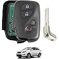 YzusGomumu Key Fob Remote Transmitter Keyless Entry Remote Control Replacement Compatible with 2008-2016 Lexus RX350 RX450/RX450h GX460 LX570 CT200h 4 Buttons FCC:HYQ14ACX Replaces 89904-48191