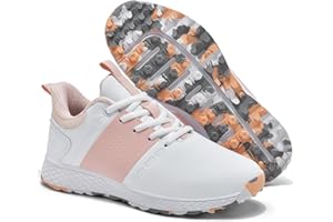 ULTIANT Golf Shoes Women Waterproof Spikeless Ladies Sport Sneakers Walking Shoes Size5-9.5