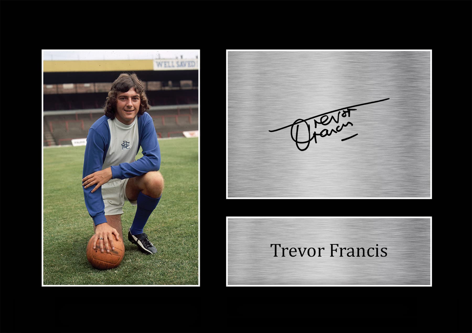 HWC Trading A4 Trevor Francis Birmingham City Gifts Printed Signed Autograph Picture for Football Fans and Supporters - A4