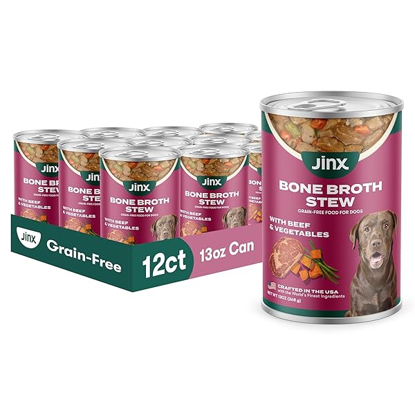 JINX BONE BROTH STEW FOR DOGS – BEEF...