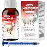 OZIPCO Ivermectin 0.08% Liquid Sheep Drench - Sheep Dewormer Oral Solution for Lambs and Ewes, Ovine Wormer, 100 mL Bottle, 1 Pack
